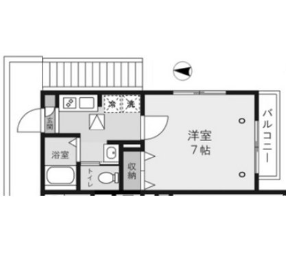 東京都杉並区上高井戸1丁目 賃貸アパート 1K
